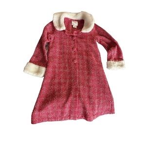 Dollie and Me Sparkly Christmas Red Jacket size 6X